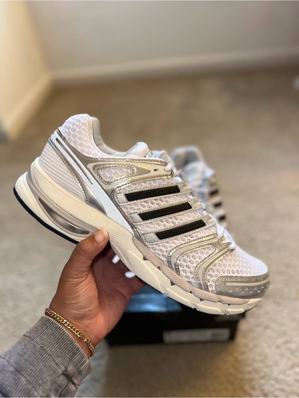 Adidas Adistar Control 5 “Metallic Silver/Grey”